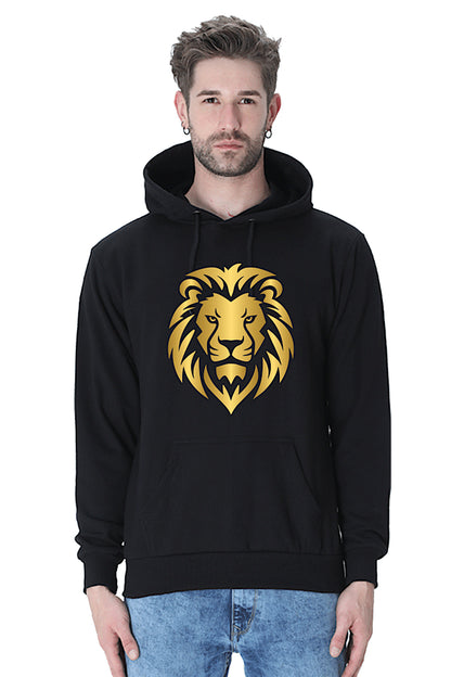 Hoodie Sweatshirt - Golden Lion Vinyl Print