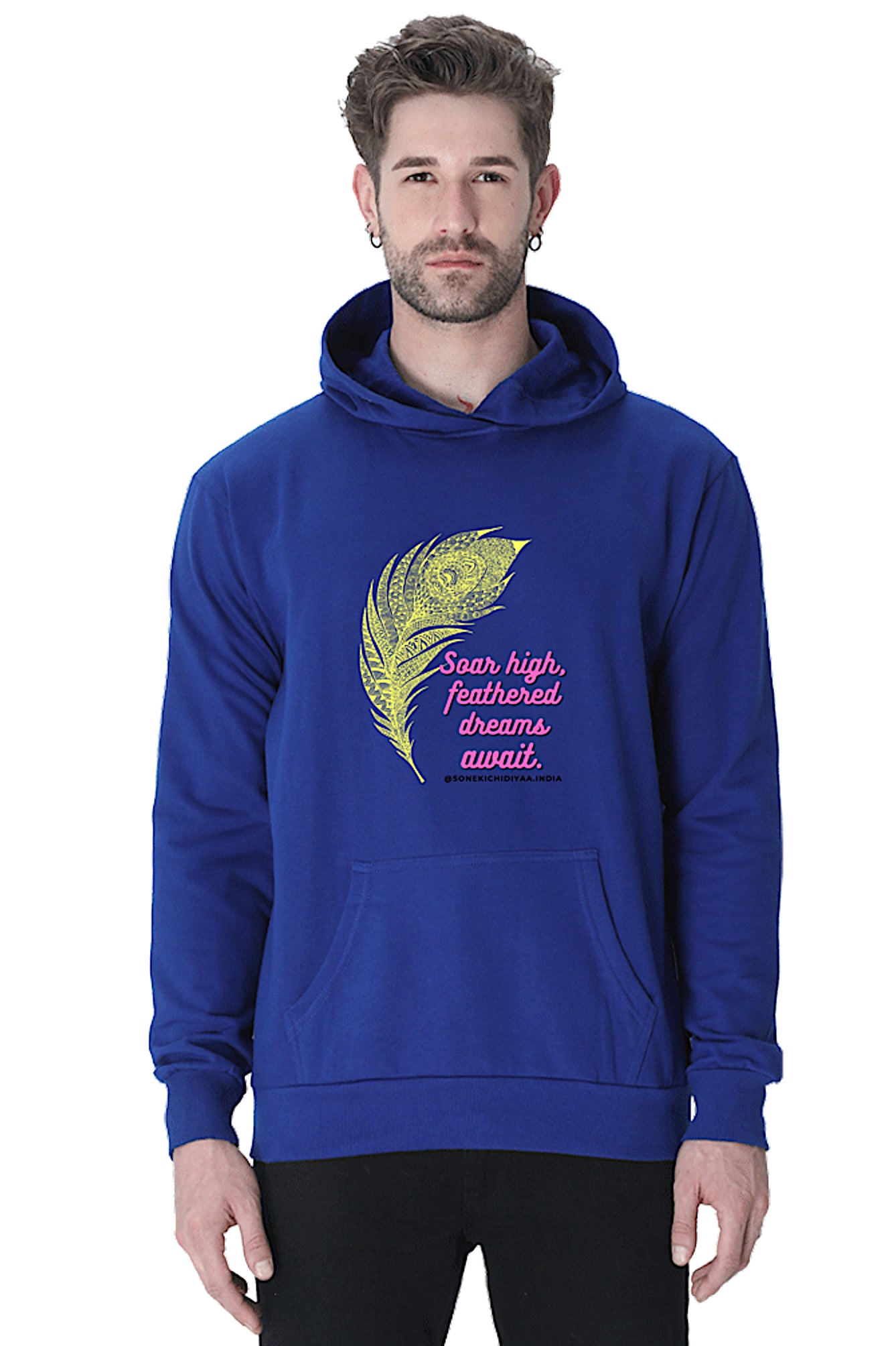 Hoodie Sweatshirt - Soar High Feather