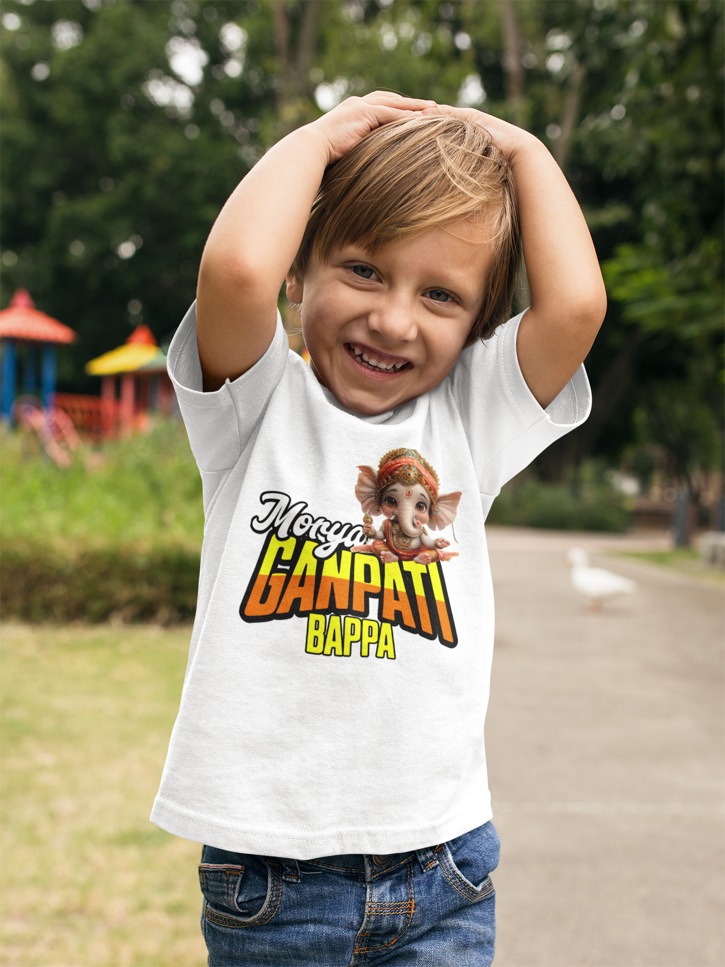 Ganpati Bappa Morya 2 Ganesh Chaturthi Boy's T Shirts