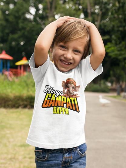 Ganpati Bappa Morya 2 Ganesh Chaturthi Boy's T Shirts