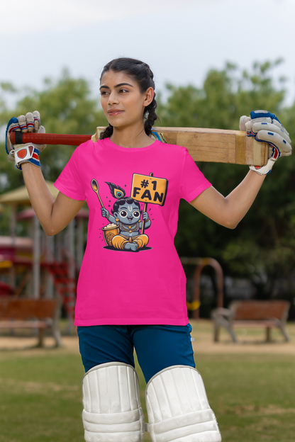 # 1 Fan Janmashtami Women T Shirts