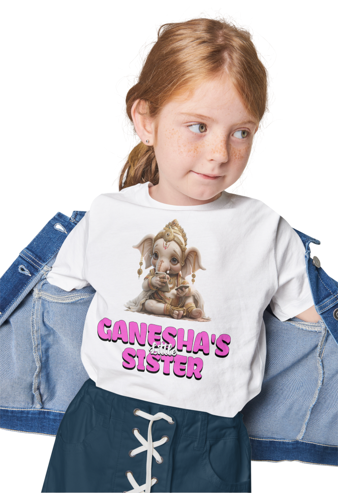 Ganesha's Little Sister Ganesh Chaturthi Girl's T Shirts