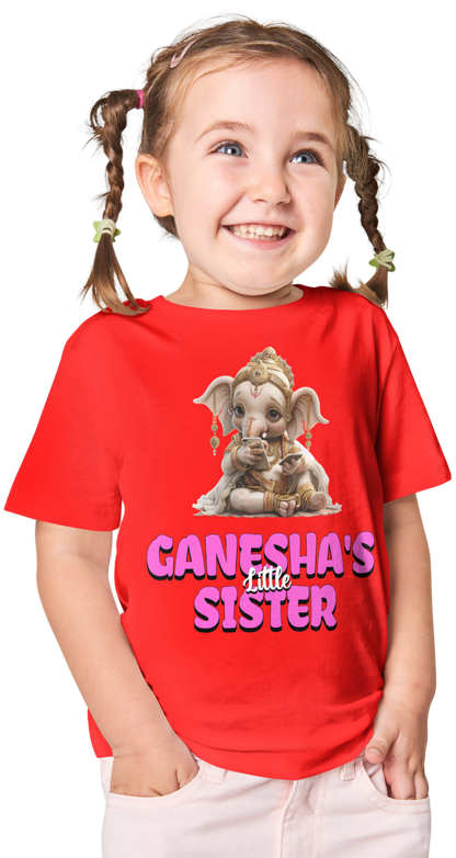 Ganesha's Little Sister Ganesh Chaturthi Girl's T Shirts