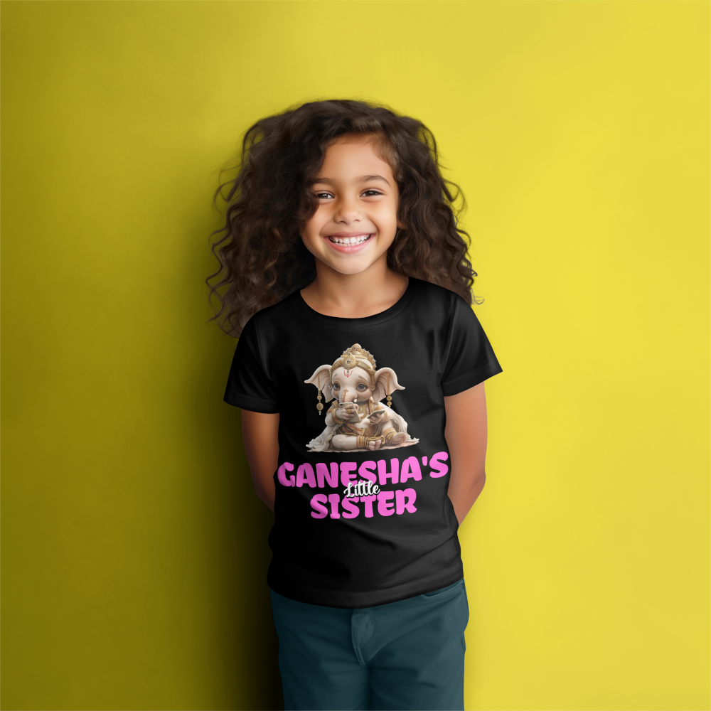 Ganesha's Little Sister Ganesh Chaturthi Girl's T Shirts