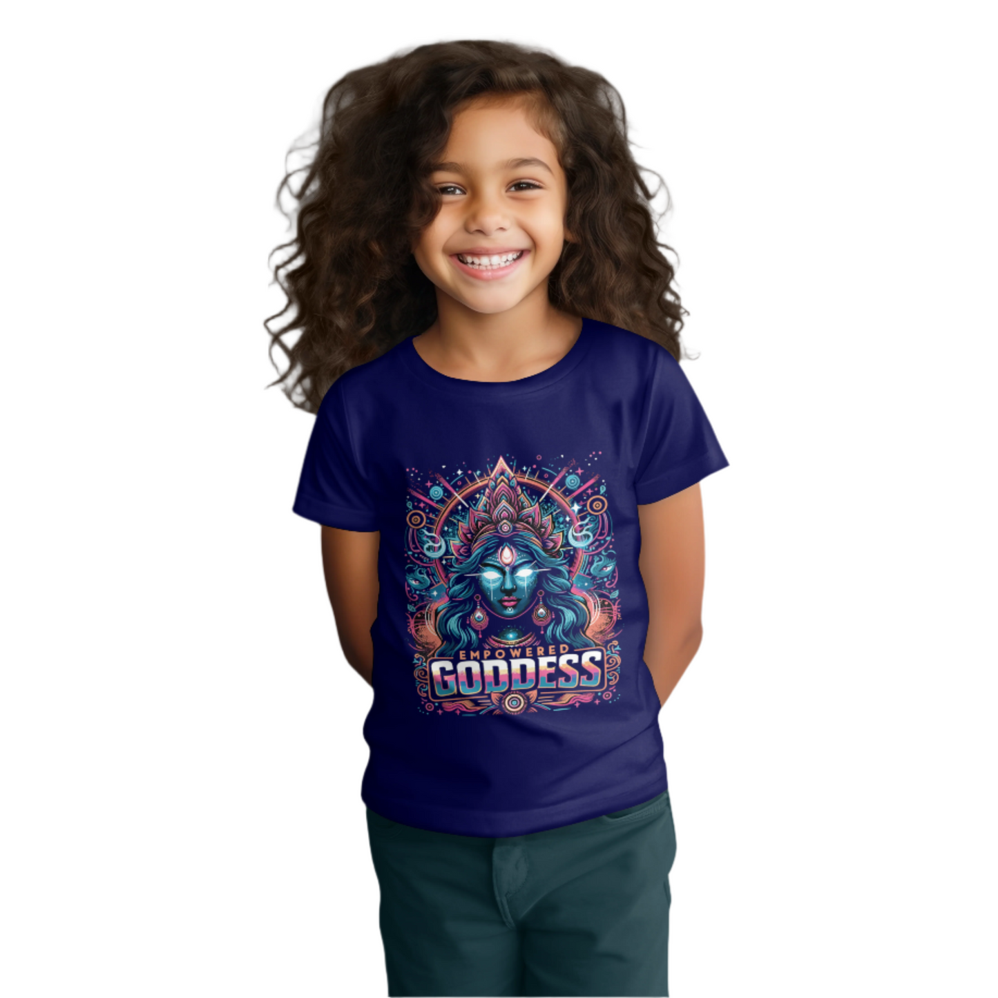 Durga Puja Bengali T Shirt For Girls