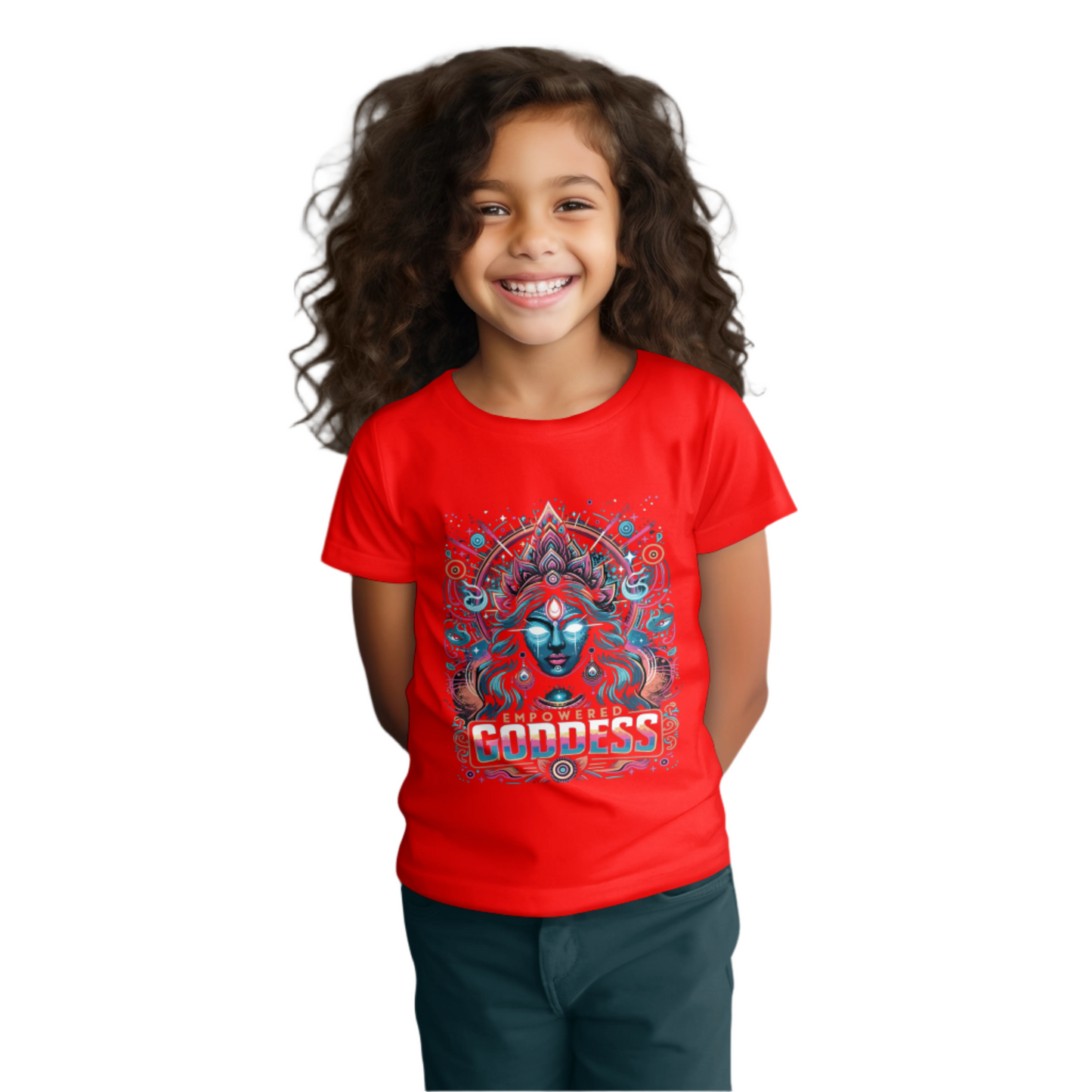 Durga Puja Bengali T Shirt For Girls