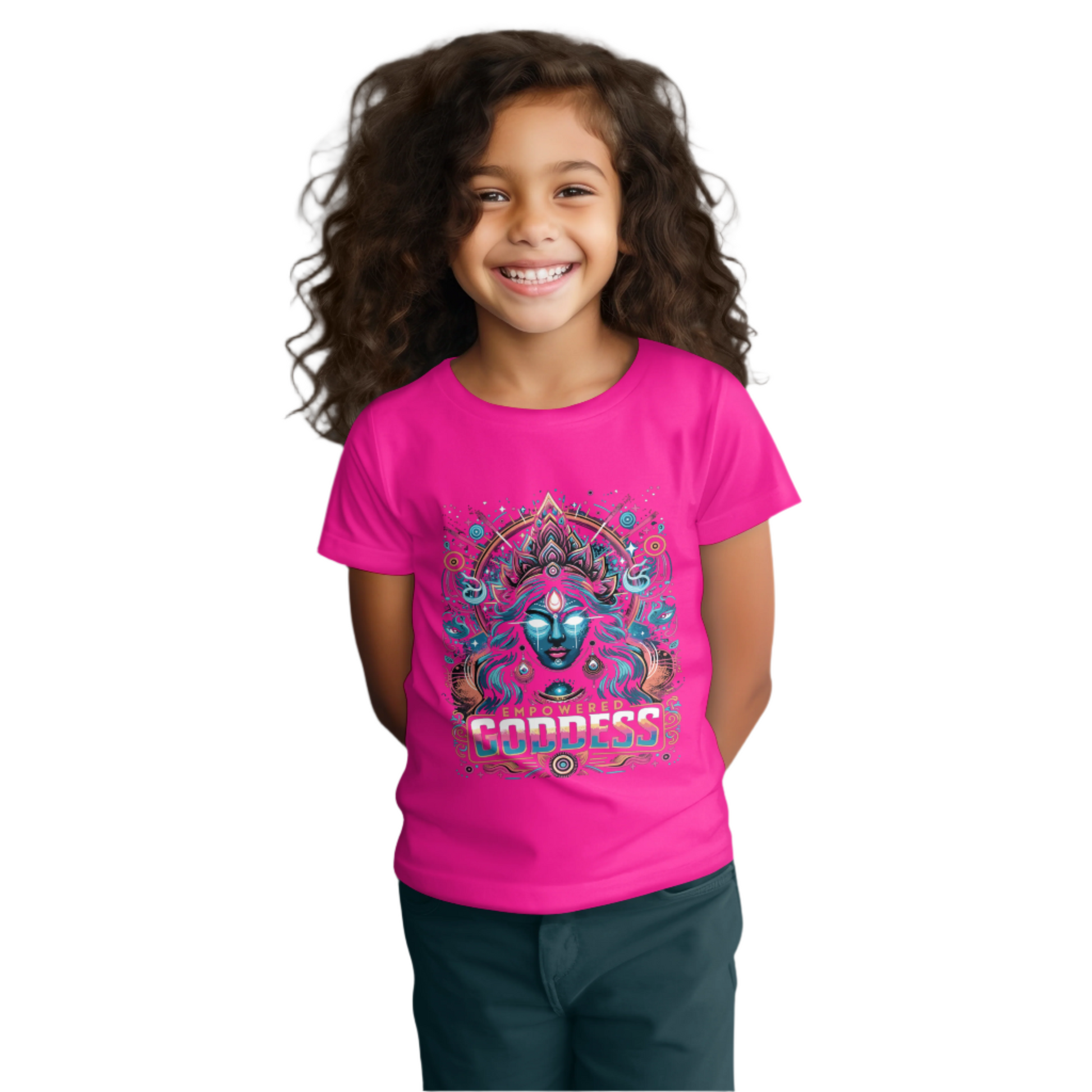 Durga Puja Bengali T Shirt For Girls