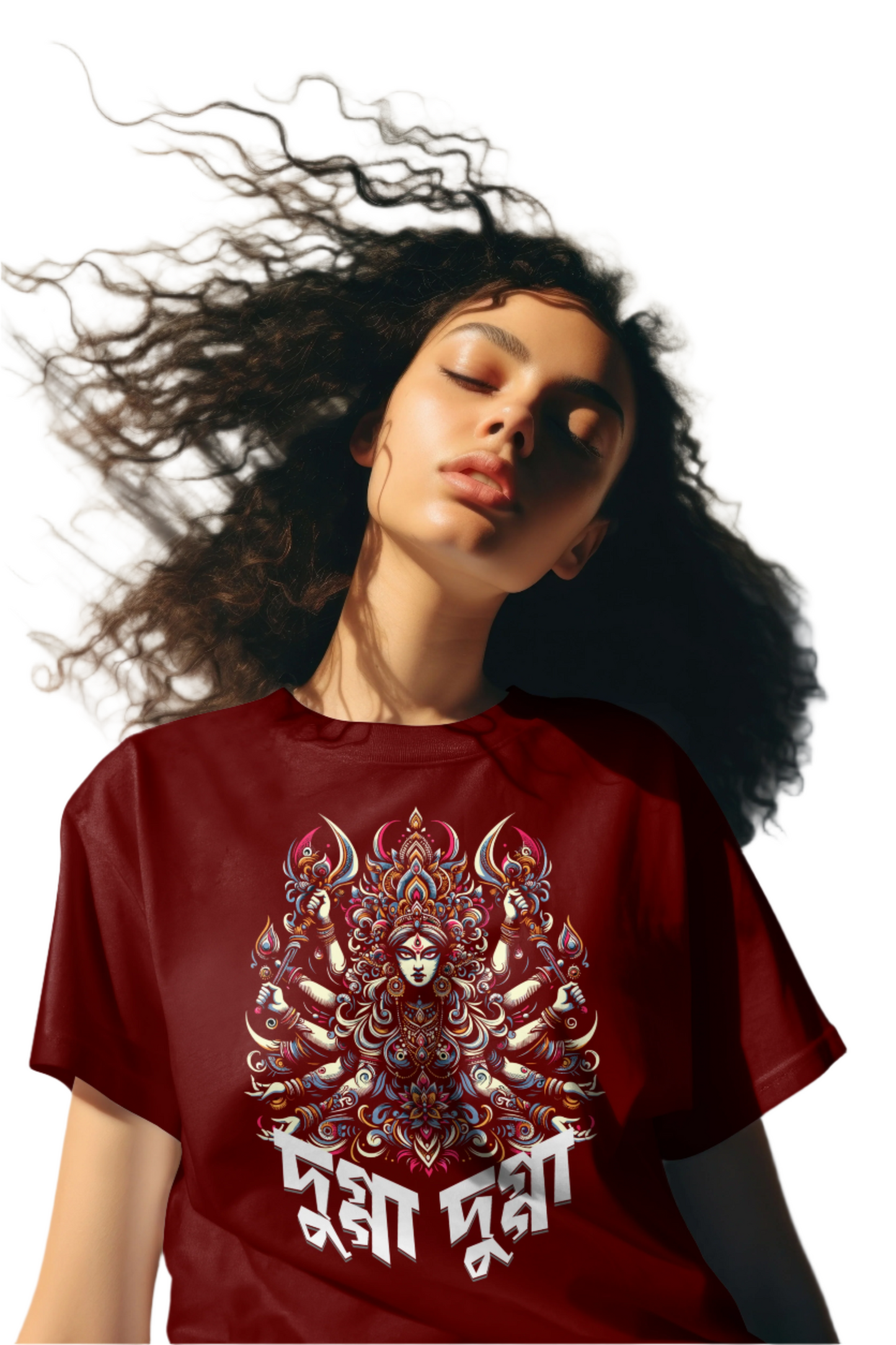 Durga Puja Bengali T Shirt For Women 1