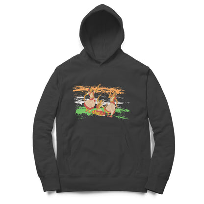 Indian Dance Art Hoodie Black