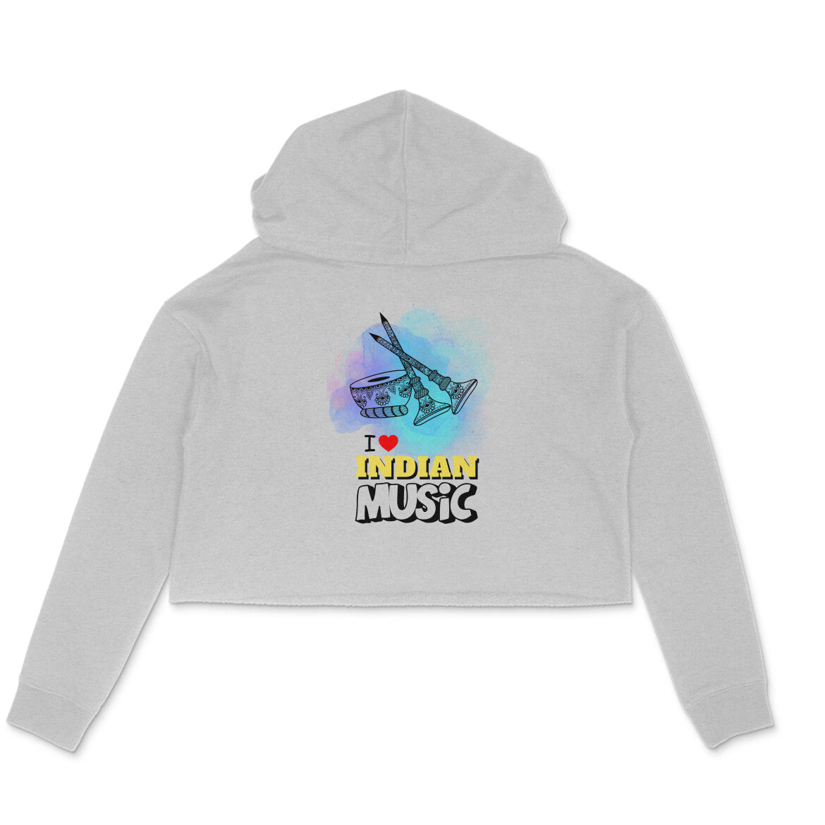 I love Indian Music Women's Hoodie Melange Grey