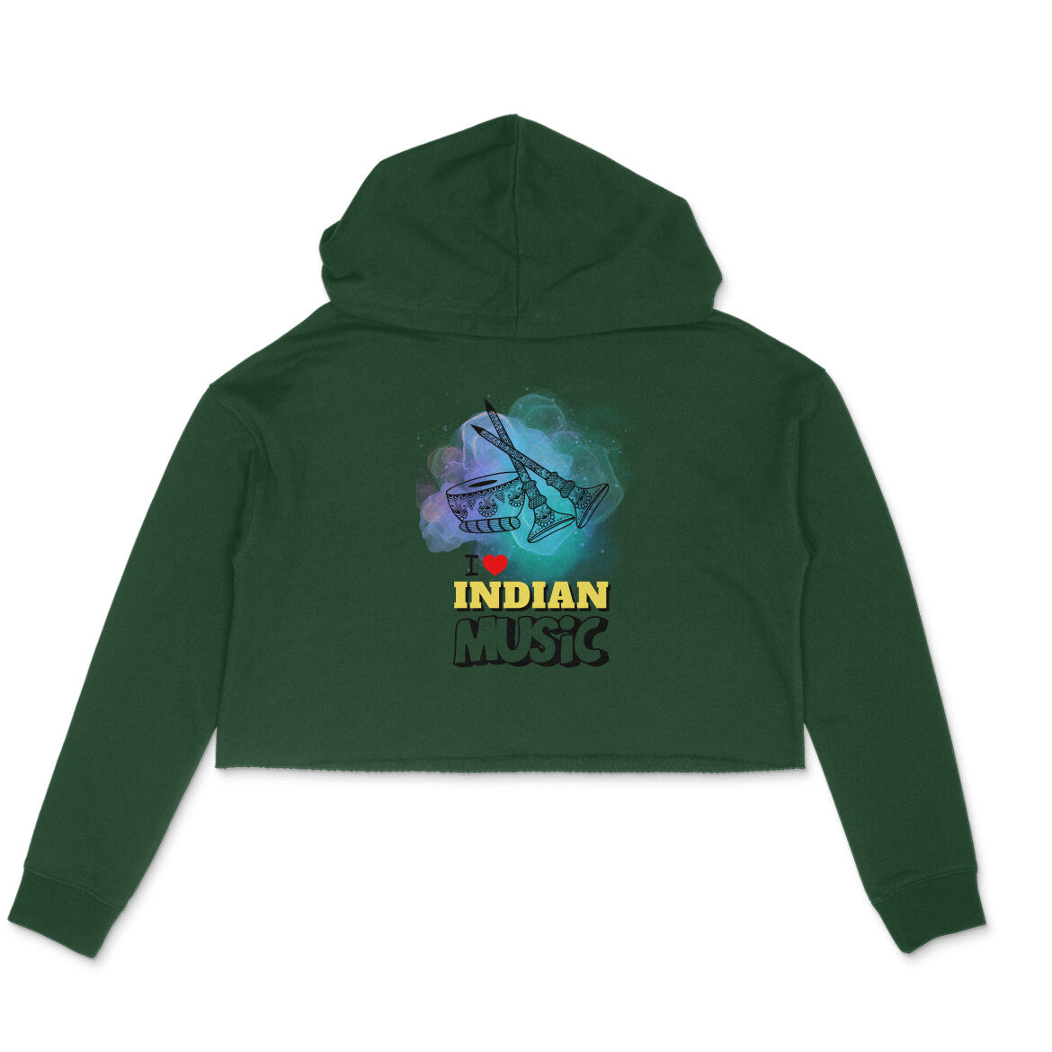 I love Indian Music Women's Hoodie Olive Green