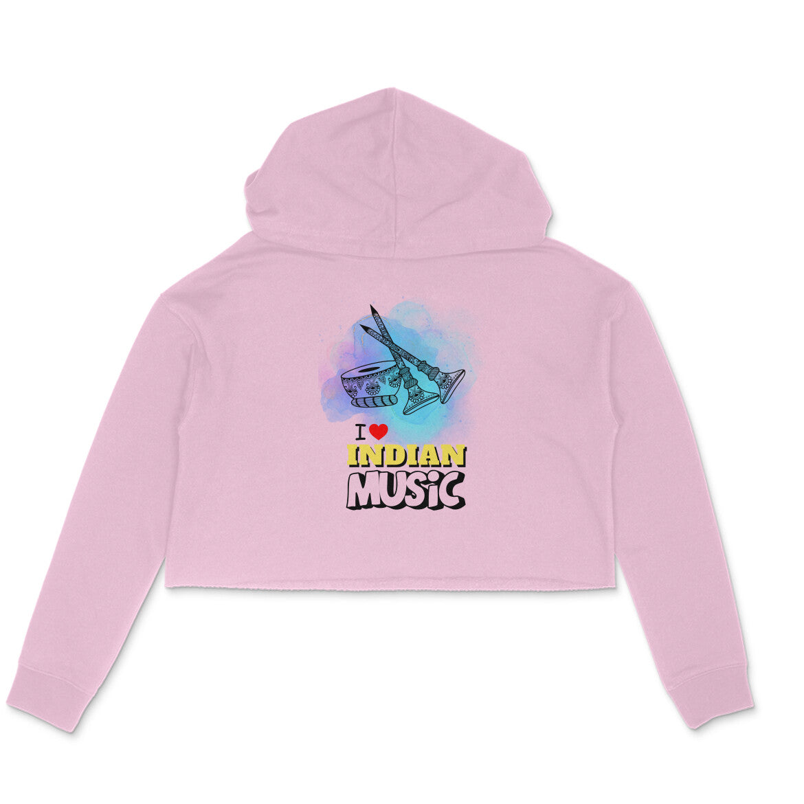 I love Indian Music Women's Hoodie Light Pink