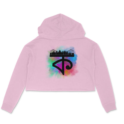 Kolkata Women's Crop Hoodie Light Pink