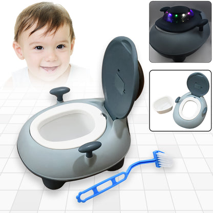 4578 Baby Portable Lighting Music Toilet Baby Potty Training Seat Baby Potty Chair For Toddler Boys Girls Potty Seat For 1+ Year Child