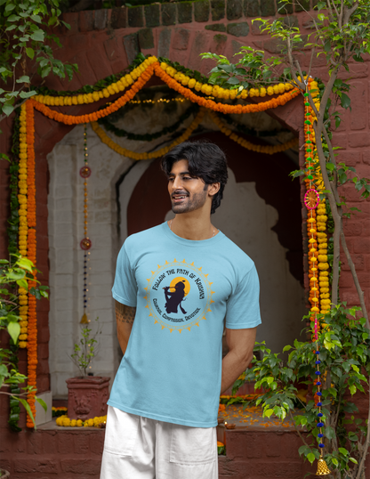 Follow The Path Of Krishna Janmashtami Men's T Shirts