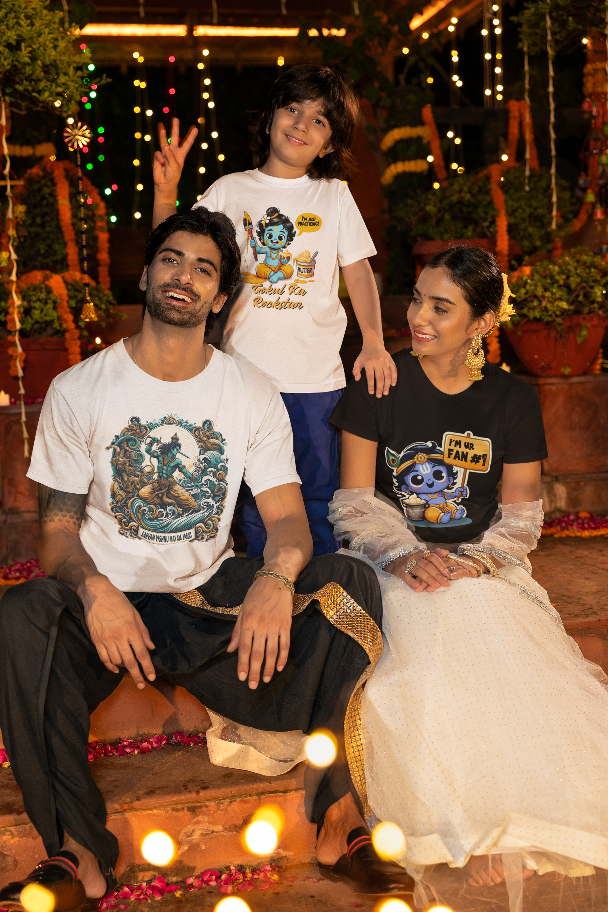 Gokul Ka Rockstar Janmashtami Boy's T Shirts