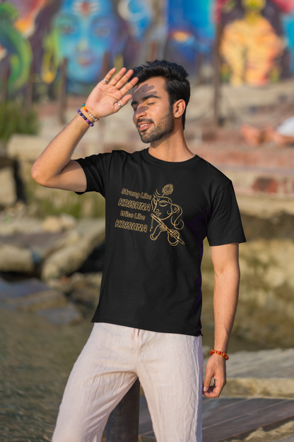 Strong Like Krishna Janmashtami Men's T Shirts