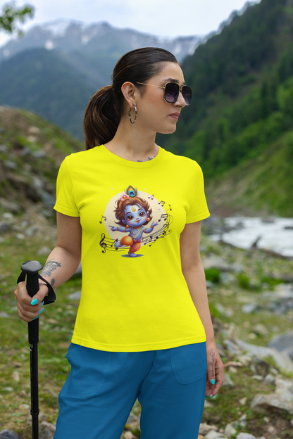 Little Krishna Janmashtami Women T Shirts