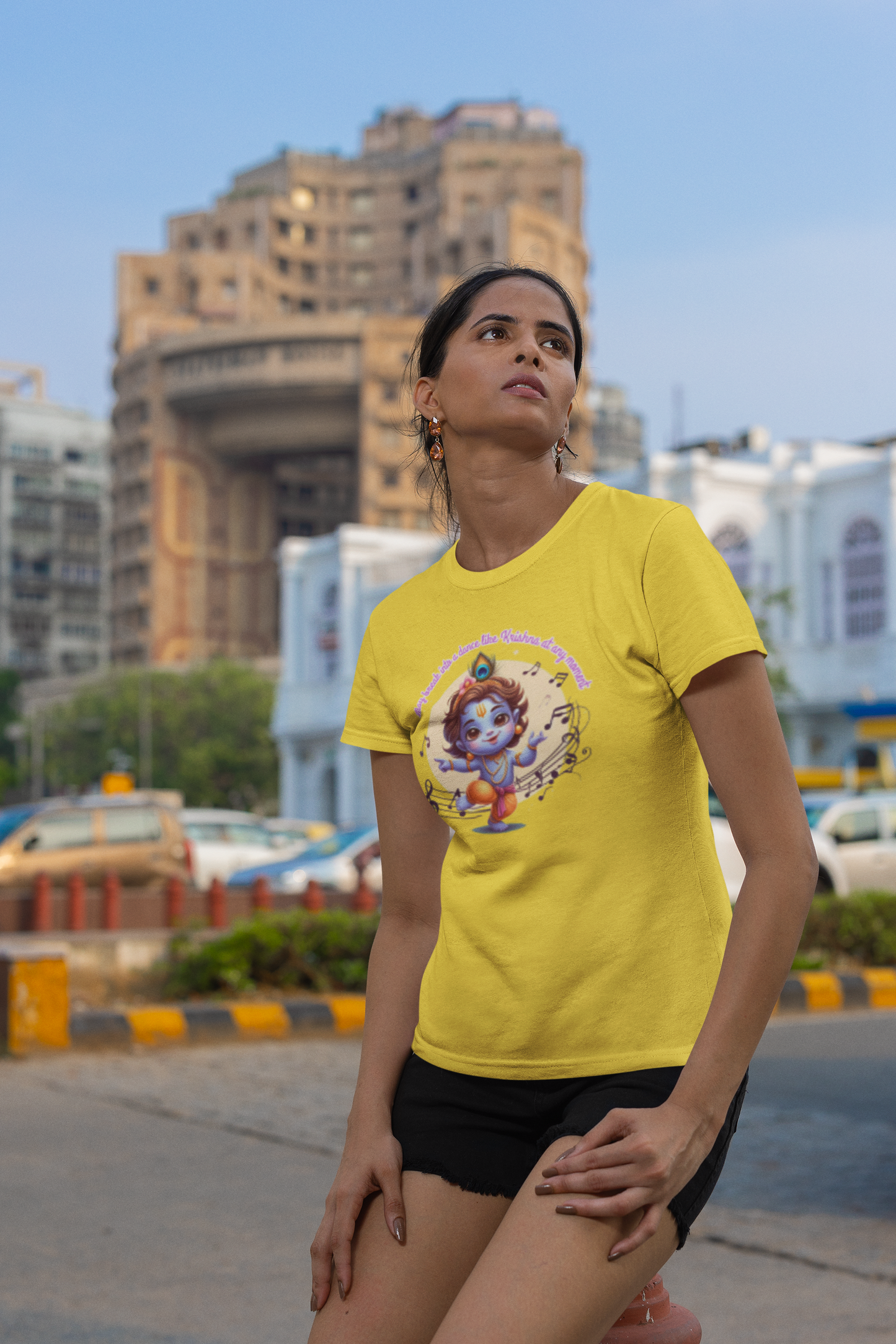 Dance Like Krishna Janmashtami Women T Shirts