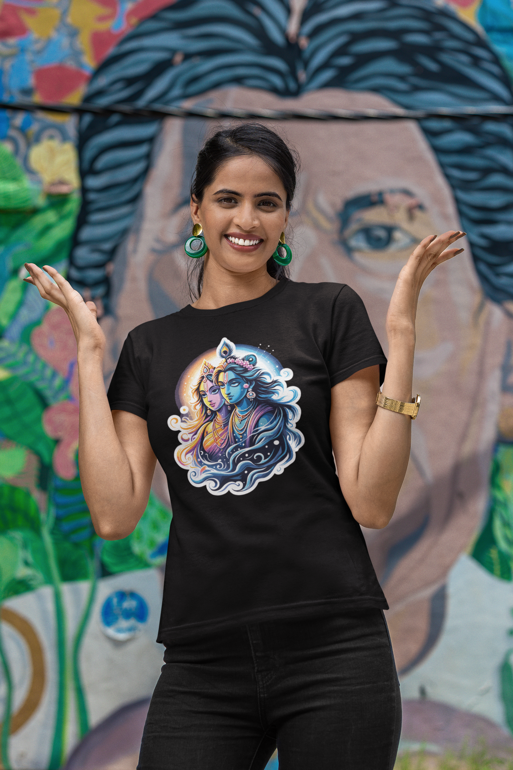 Radha Krishna 2 janmashtami Women T Shirts