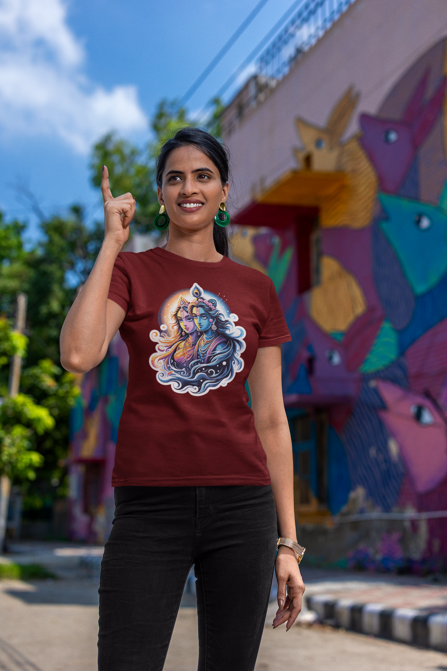 Radha Krishna 2 janmashtami Women T Shirts