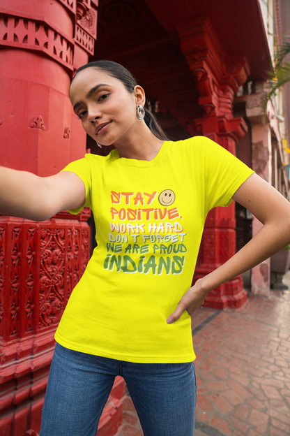 Patriotic Women T Shirts New Yellow