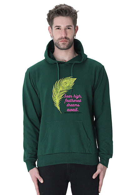 Hoodie Sweatshirt - Soar High Feather