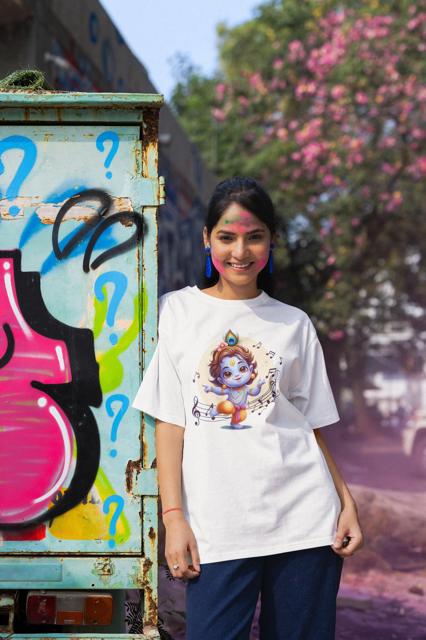 Little Krishna Janmashtami Women T Shirts