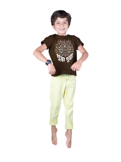 Durga Puja Bengali T Shirt For Boys