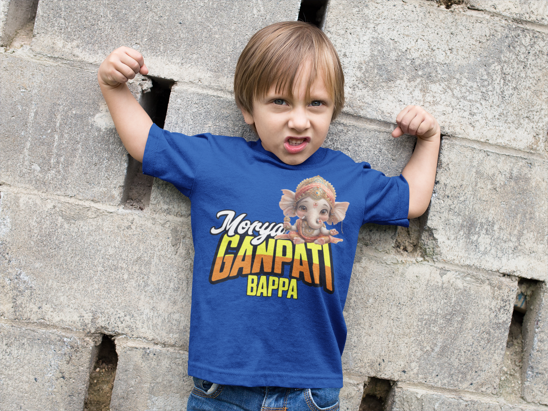 Ganpati Bappa Morya 2 Ganesh Chaturthi Boy's T Shirts