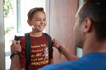 Krishna Made Mischief An Art Janmashtami Boy's T Shirts