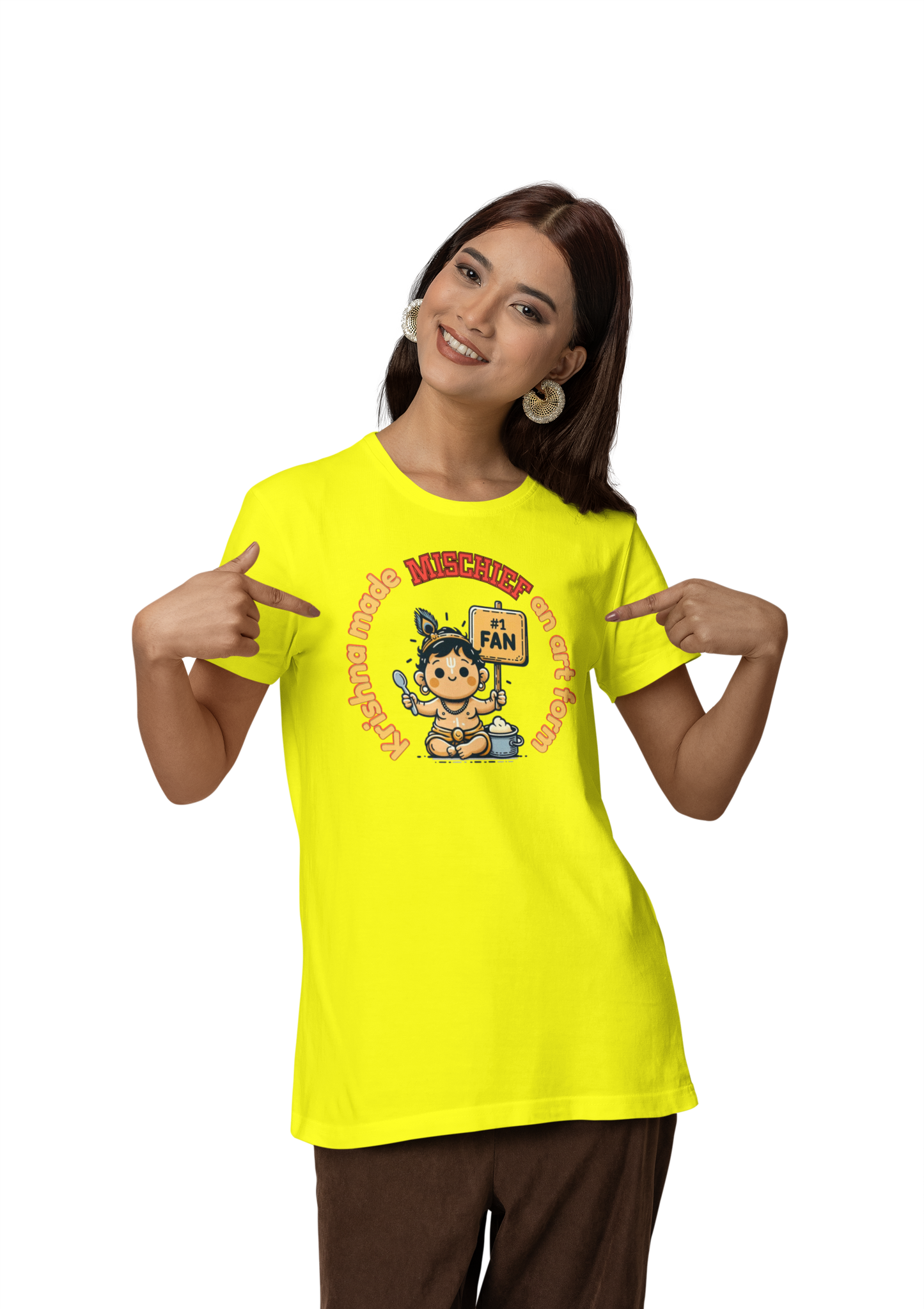 Krishna Made Mischief An Art Form Janmashtami Women T Shirts