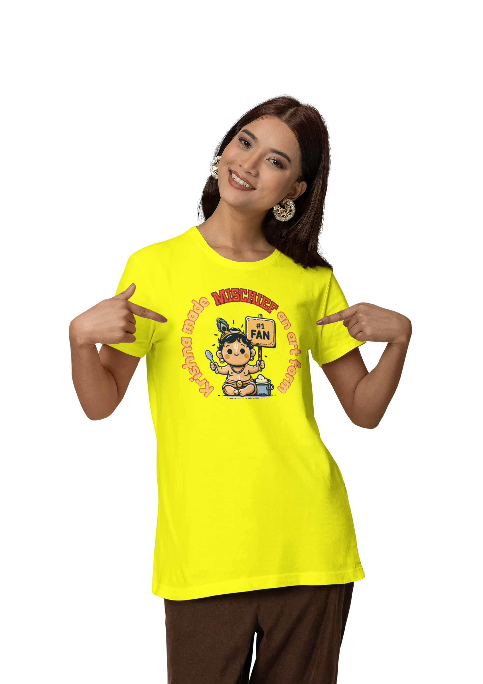 Krishna Made Mischief An Art Form Janmashtami Women T Shirts