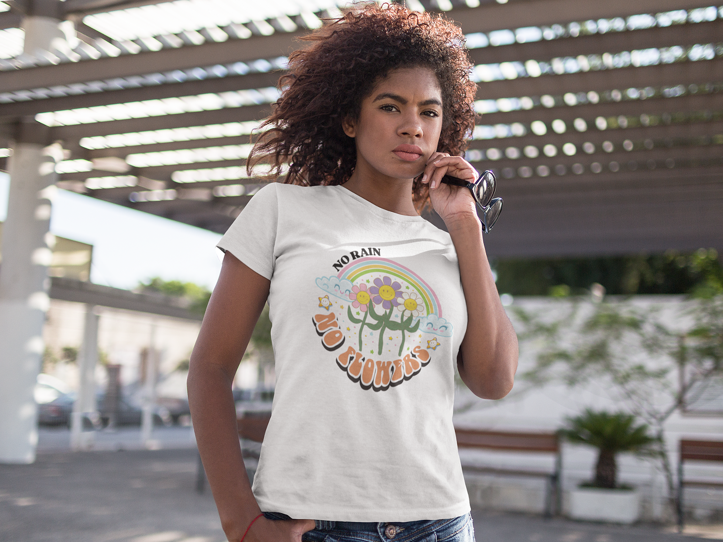 No Flowers T Shirts For Women