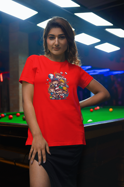 Cartoon Print T Shirts For Women