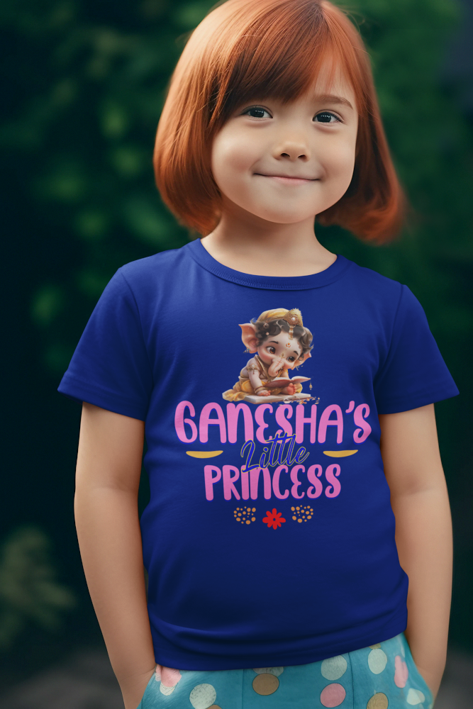 Ganesha's Little Princess Ganesh Chaturthi Girl's T Shirts