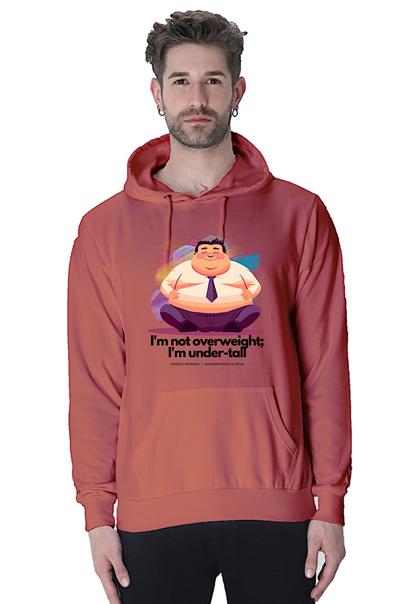 Hoodie Sweatshirt - I am not overweight