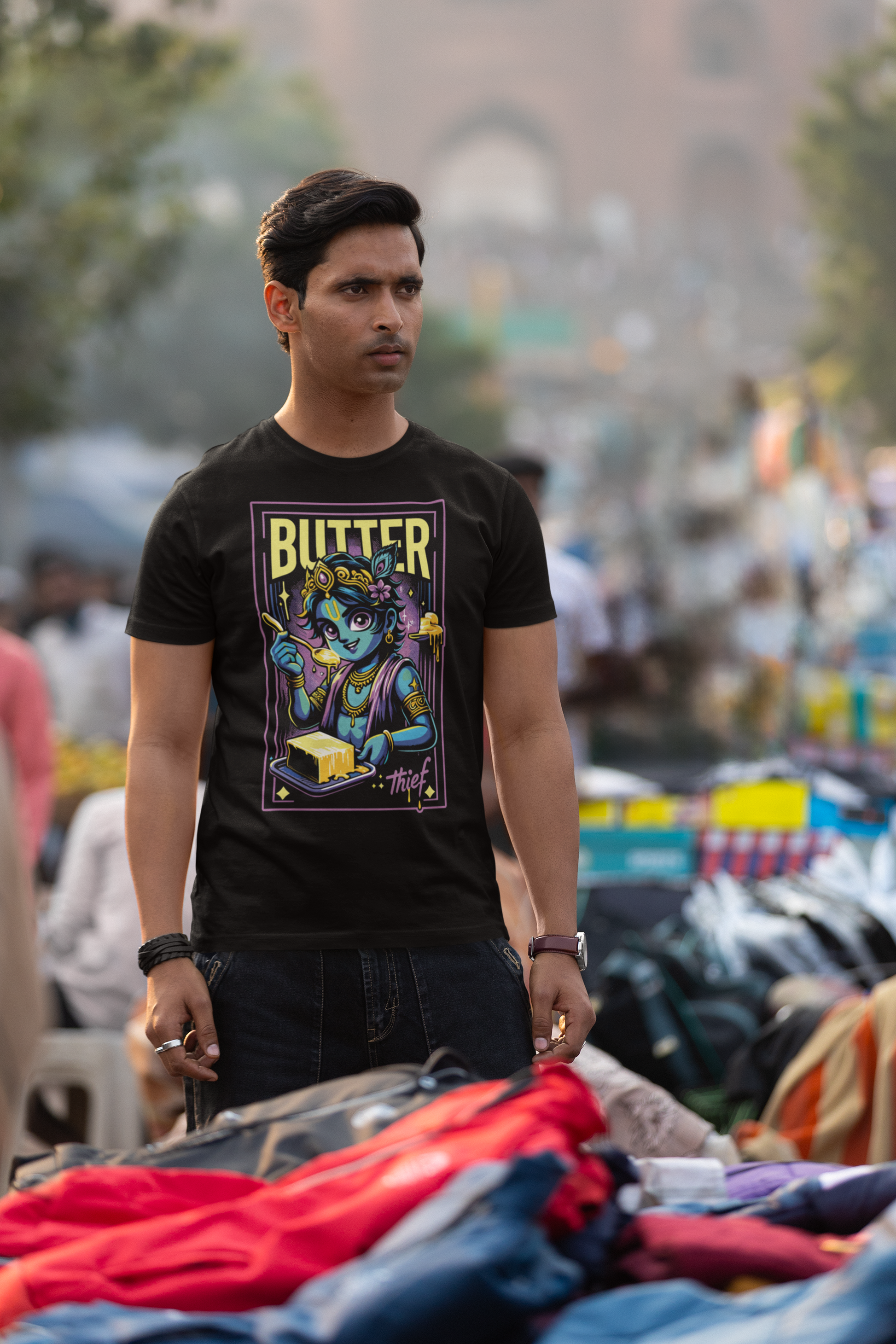 Butter Thief Janmashtami Men's T Shirts