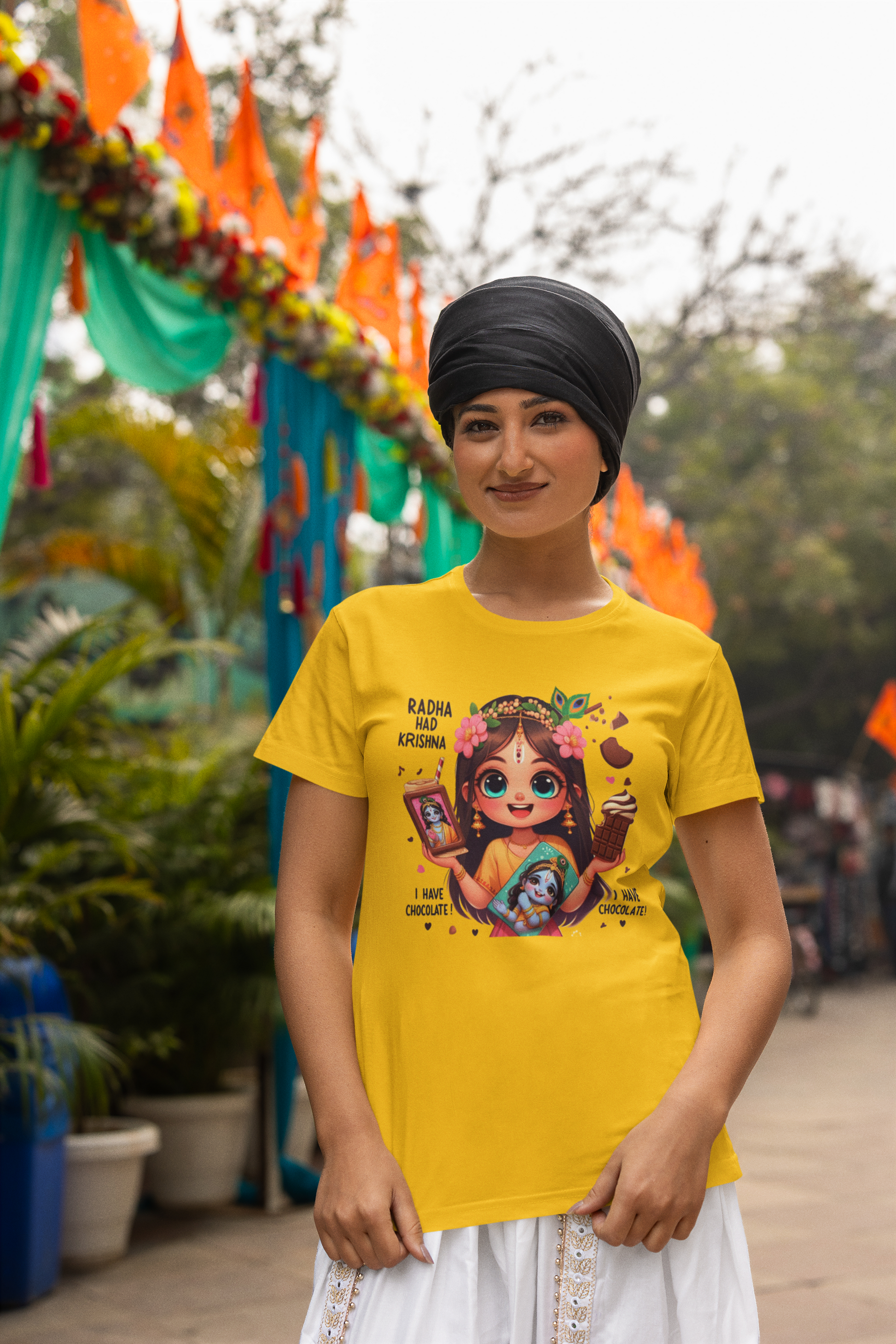 Radha Had Krishna Janmashtami Women T Shirts