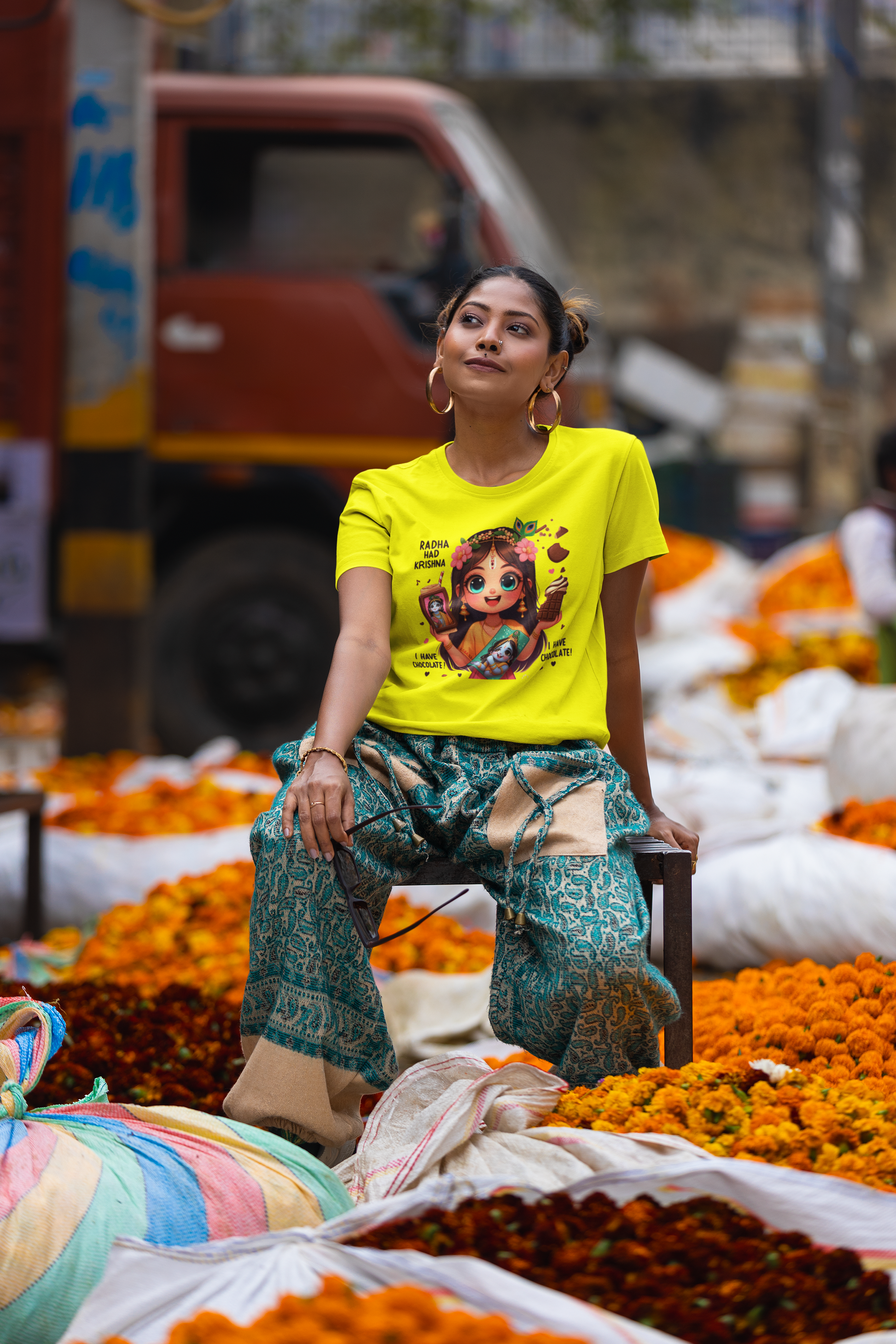 Radha Had Krishna Janmashtami Women T Shirts