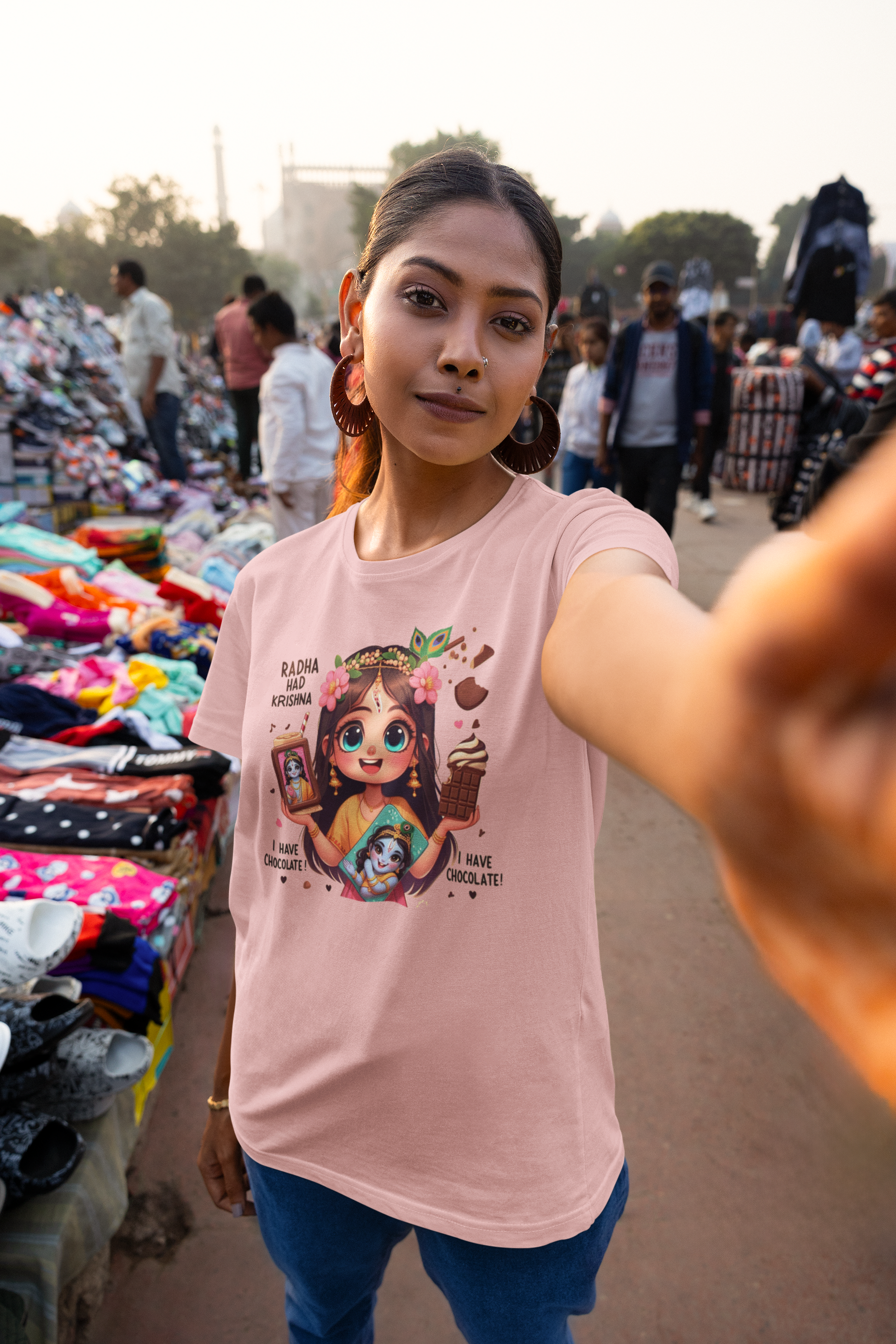 Radha Had Krishna Janmashtami Women T Shirts