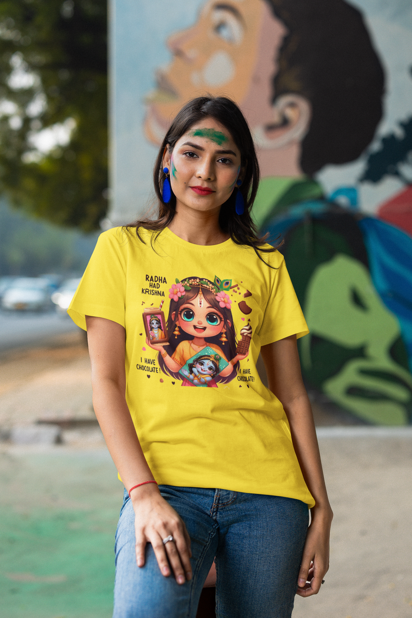 Radha Had Krishna Janmashtami Women T Shirts