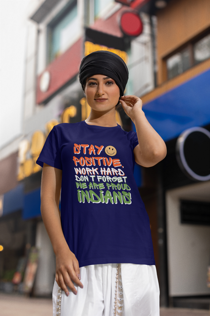 Patriotic Women T Shirts Navy Blue