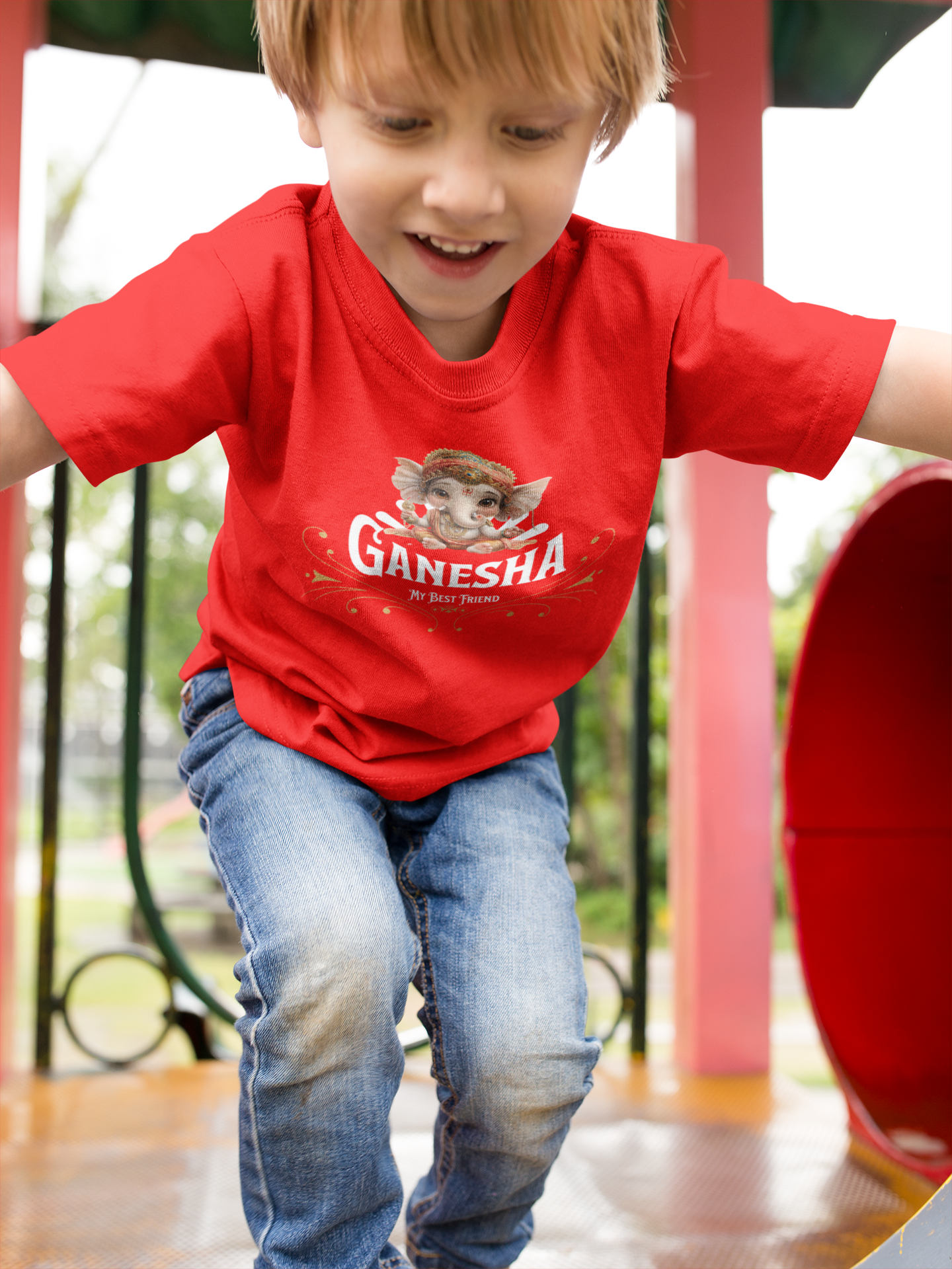 Bal Ganesha Ganesh Chaturthi Boy's T Shirts