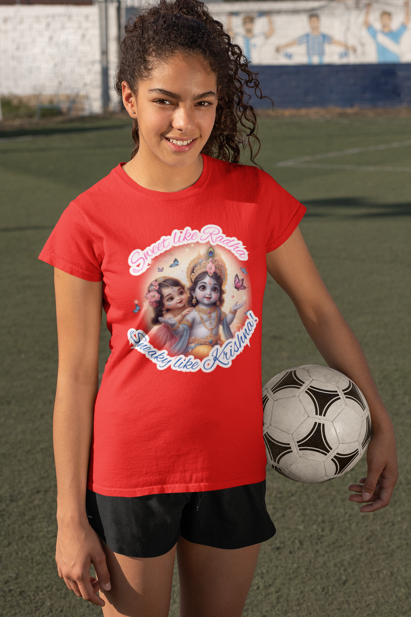 Sweet Like Radha Janmashtami Girl's T Shirts