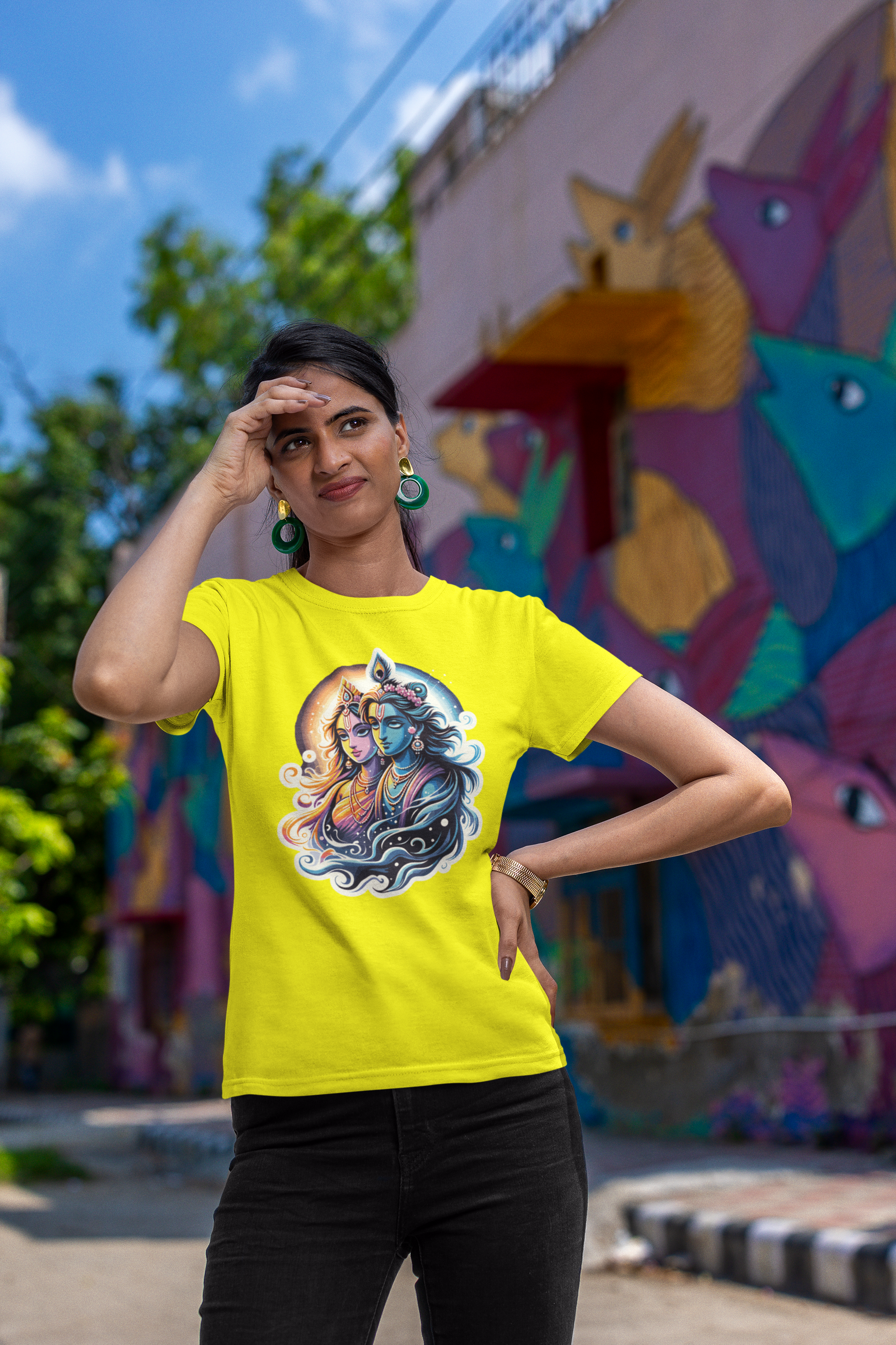 Radha Krishna 2 janmashtami Women T Shirts