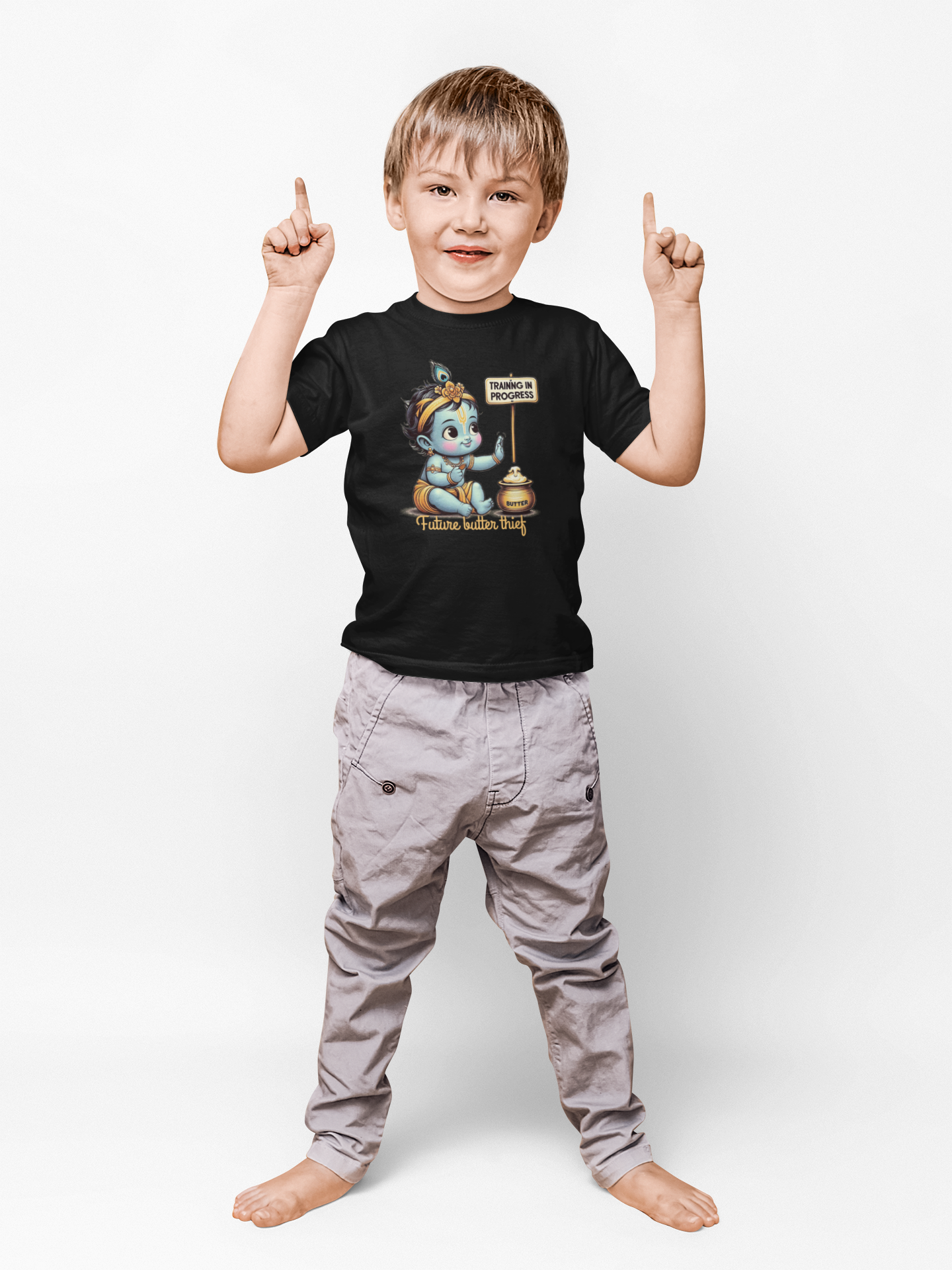 Future Butter Thief Janmashtami Boy's T Shirts