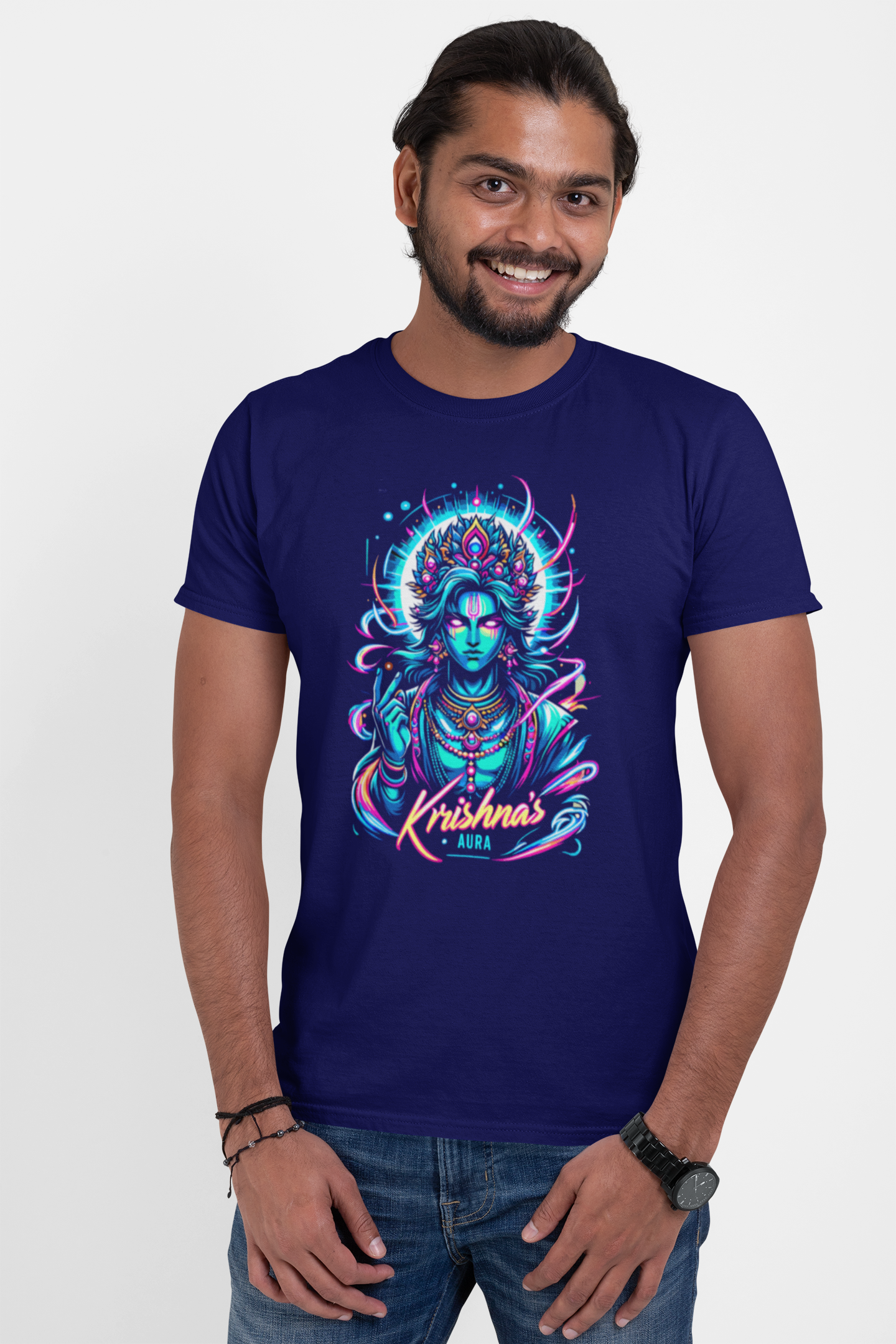 Krishna's Aura Janmashtami Men's T Shirts