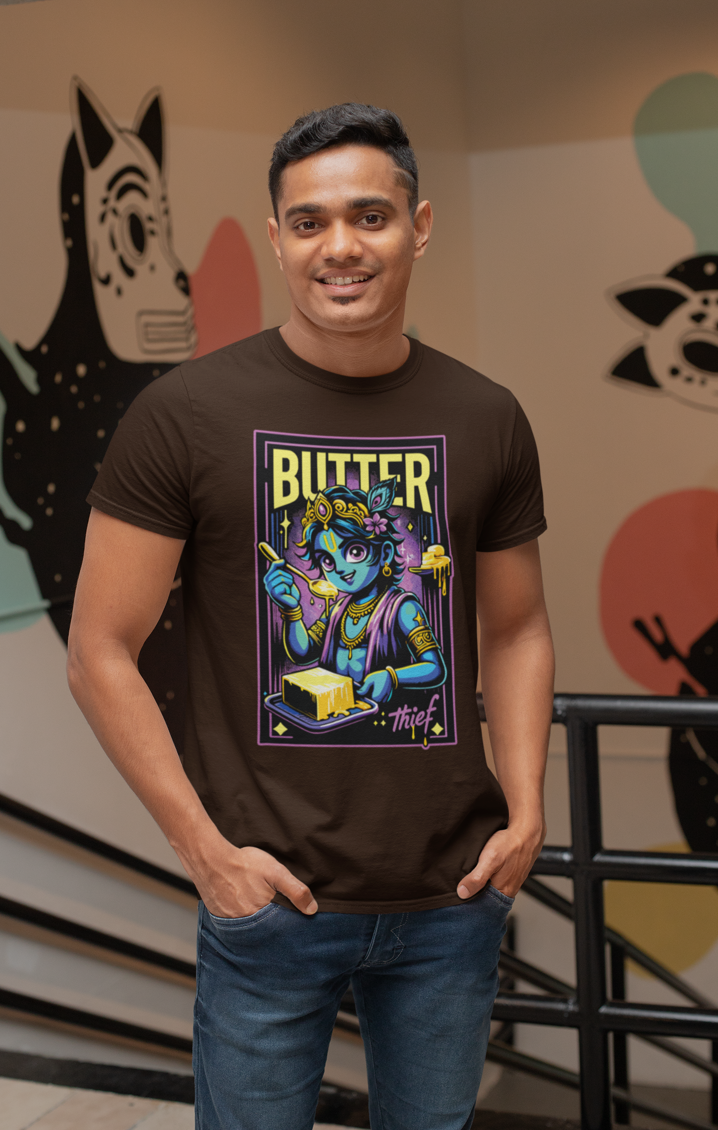 Butter Thief Janmashtami Men's T Shirts