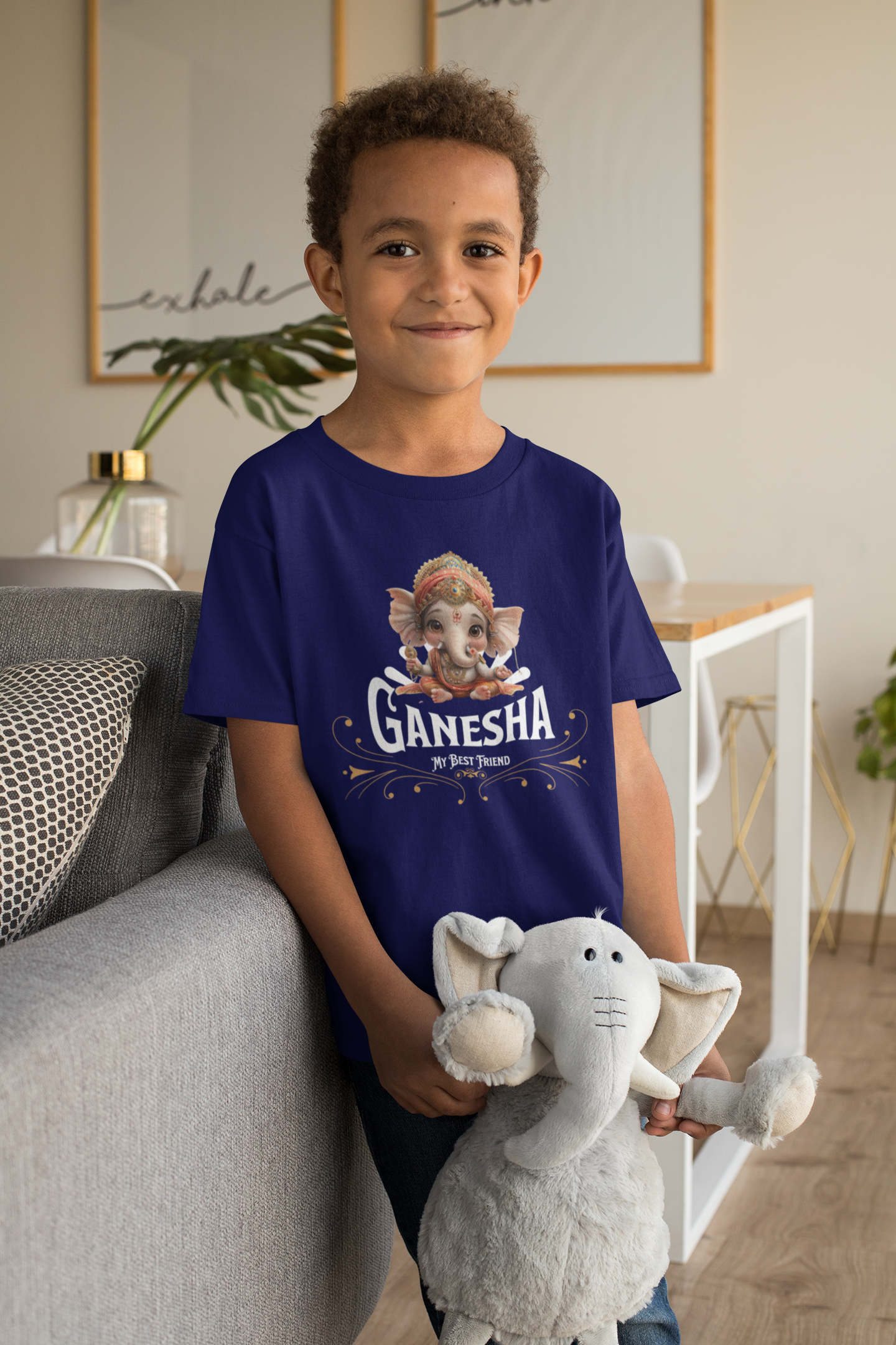 Bal Ganesha Ganesh Chaturthi Boy's T Shirts